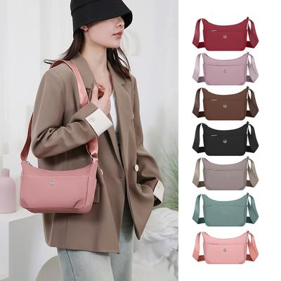Dameskulderveske Ensfarget Hobo-veske Crossbody-veske Lettvekts Mammaveske