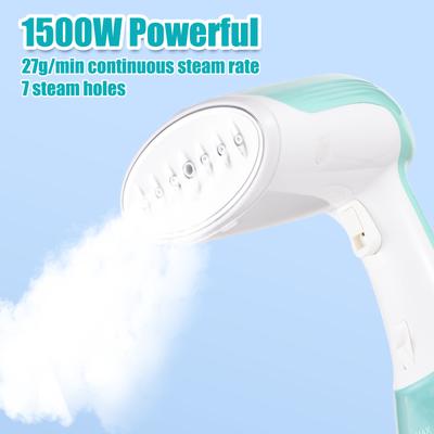 1500W Steamer for Clothes 2 In 1 Fabric Wrinkles Remover and Clothing Iron 35s Fast Heating 300ml