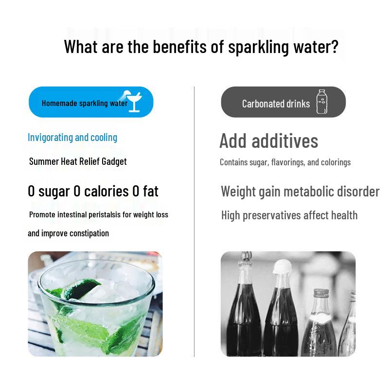 Portable Carbonated Beverage Maker for Home and Bubble Tea Shop