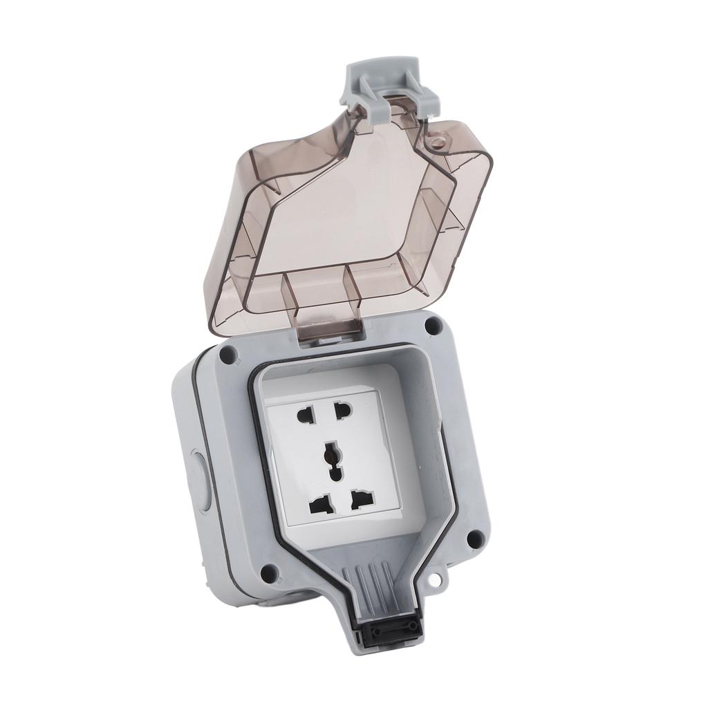 Waterproof Socket Charging Receptacle Power Outlet IP66 PC Electricity Accessory for Outdoor 5 Hole