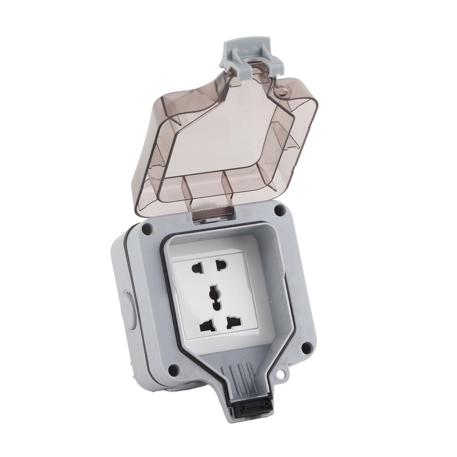 

Waterproof Socket Charging Receptacle Power Outlet IP66 PC Electricity Accessory for Outdoor 5 Hole
