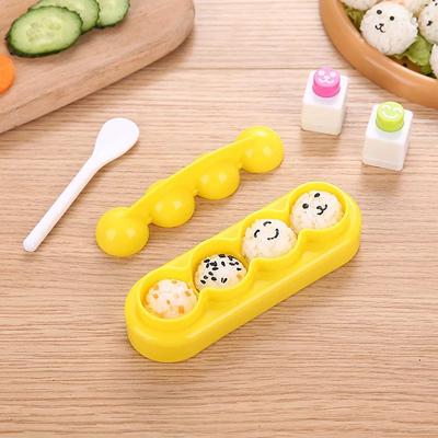 1 Set Rice Ball Mould Shaker Ball Shape Sushi Maker Mould Diy Meal Sushi Tools
