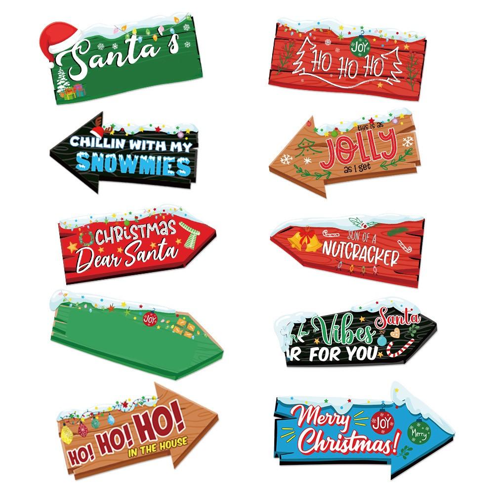 

Рождественские украшения - 10 шт. подвесные украшения для рождественской елки праздничные рождественские украшения рождественские украшения декор для дома One Size