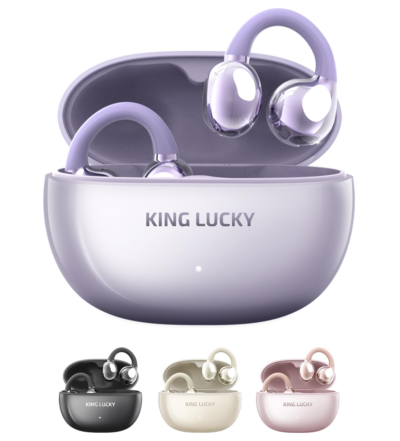 

[2024 Super Comfortable Sound-Enhanced Model with Ear Cuffs] Bluetooth 5.4 Wireless Earbuds, Hi-Fi Sound Quality, Sound Leakage Suppression, Open-Ear