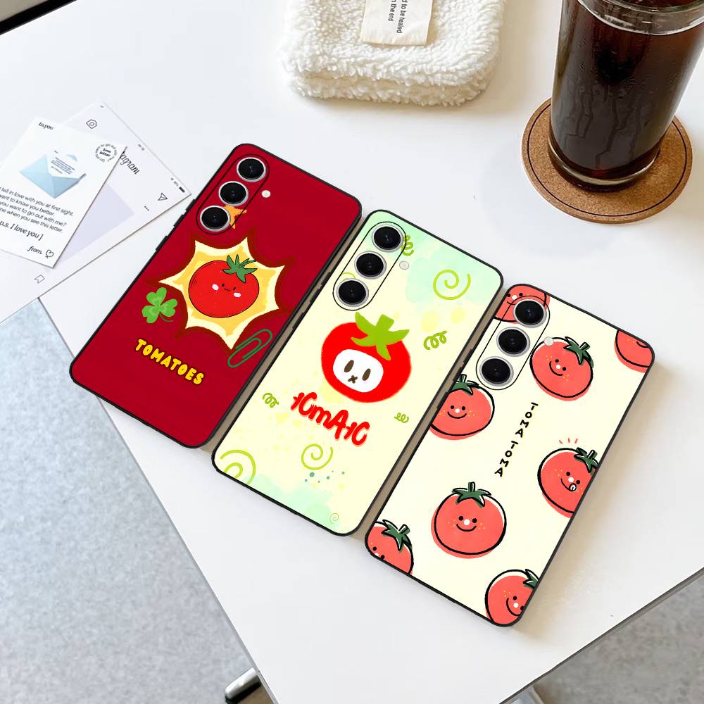 Tomaten Ausdruck Handyhülle Für Samsung S 24 Fe 25 Ultra Plus 20 Lite 21 30 22 23 24 22 Ultra 5G Fundas