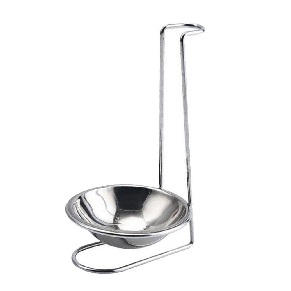 Practical Kitchen Accessories Vertical Soup Spoon Rest Stand Spoon Utensil Rack Single/Double Ladle Tableware Storage Shelf