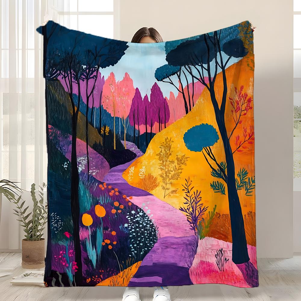 

H-Henri M-Matisse Painting ART Throw Kid-Friendly Flannel Throw Blanket Soft Warm Anti-Static Washable All Season 75x90cm