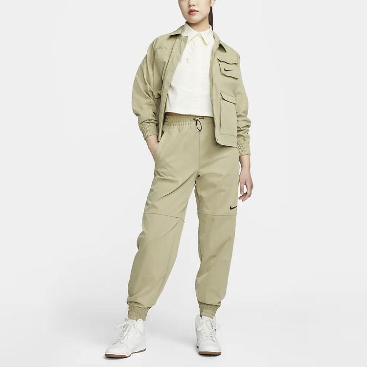 Nike Sportbekleidung Kollektion Besticktes Lockeres Poloshirt Damen Tops Kokosmilch DV8300-113