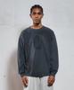 THEVINYLHOUSE Fingerprint Slub Ls Tee Charcoal