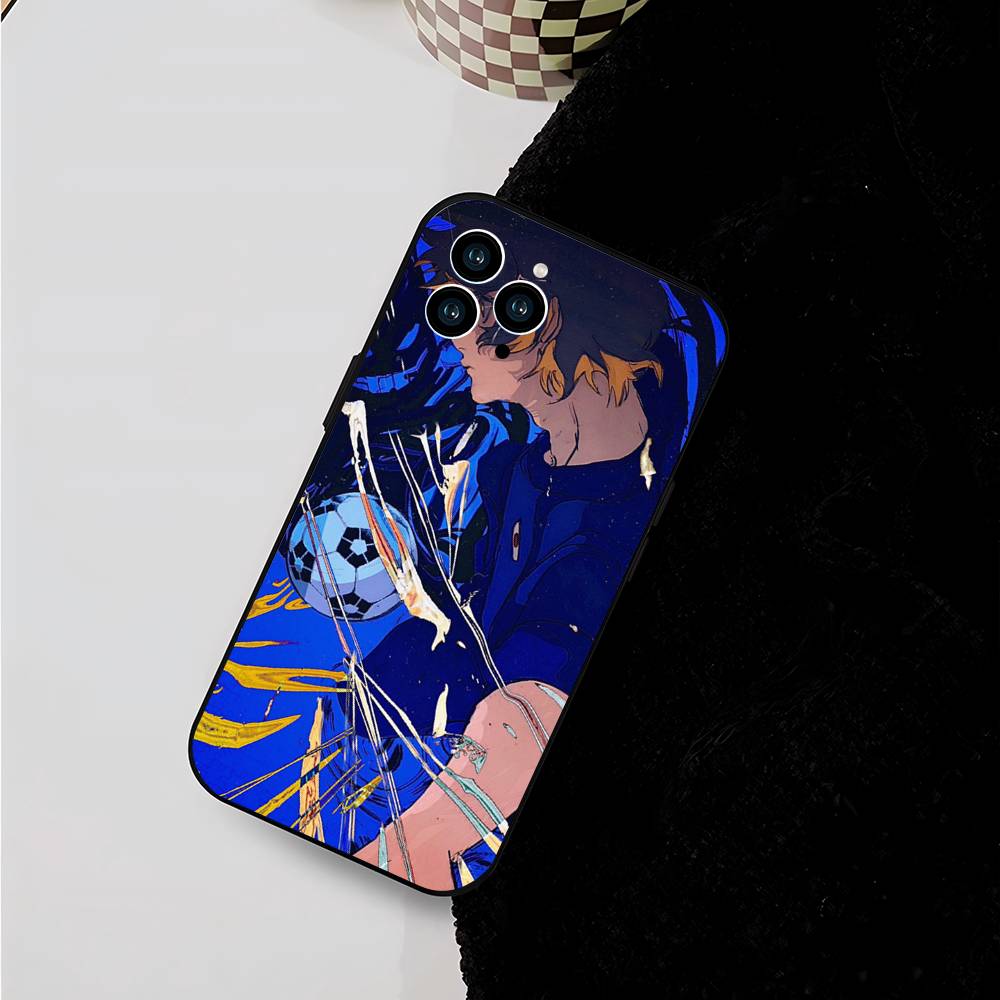 Meguru Bachira Anime BLUE LOCK Phone Case For IPhone 17 Air 16 15 14 13 Pro Max 11 12 Black Silicone Cover