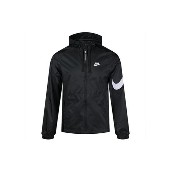 Nike Sportswear Swoosh Cardigan Hooded Jacket Black CJ5640-010 EU M
