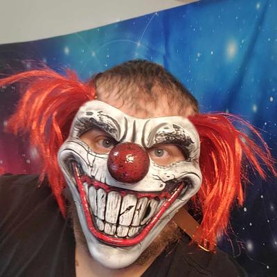 Twisted Metal Μάσκα Joker Sweet Tooth Cosplay Ματωμένη Μισή Φάτσα Κλόουν Λάτεξ Μάσκες Αποκριάτικο Καρναβάλι Πουρίμ Πάρτι Αξεσουάρ Κοστουμιού