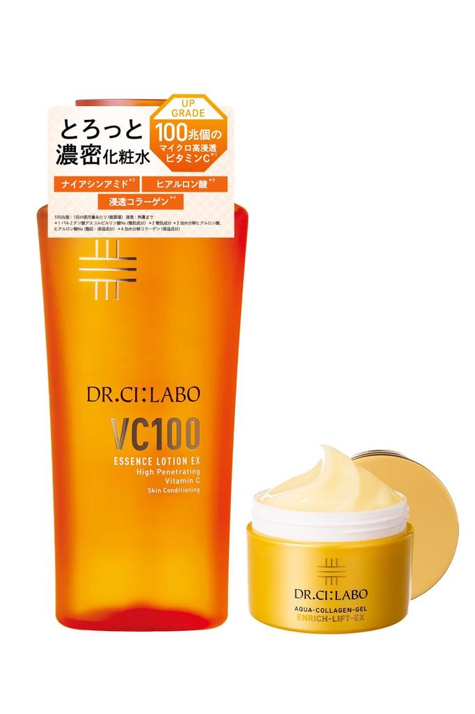 New VC 100 Essence Lotion EX V 150mL and Aqua Collagen Gel Enrich Lift EX R 50g Set C Pore Highly Moisturizing for Sensitive A Popular Gift for
