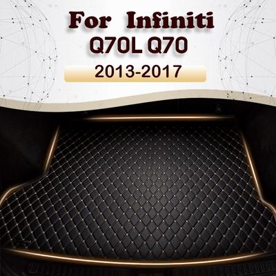 Tapete para porta-malas de carro para Infiniti Q70L Q70 Híbrido/Não híbrido 2013 2014 2015 - 2017 Protetor de Carga Carpete Peças Interiores Acessórios