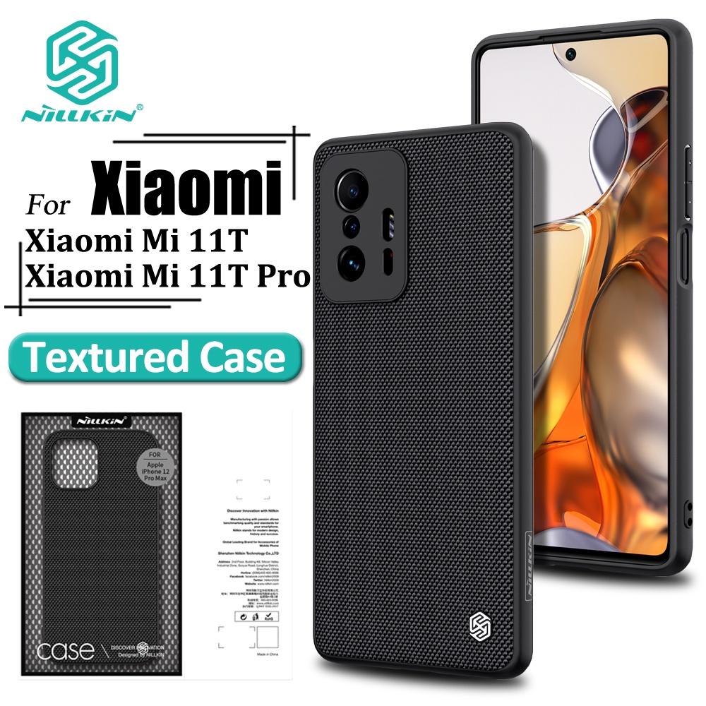 

Легкий нейлоновый чехол Nillkin для телефона Xiaomi Mi 11T Pro, ТПУ + ПК, текстурированный, ультратонкий, нескользящий, защитный Mi 11T / 11T Pro чёрный