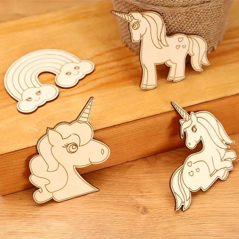 Top Quality Unicorn Craft Unicorn Wooden Craft Set, Unicorn Craft Painting, Painting with Unicorn, Wooden Craft Set