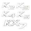 3D Metal K2 K3 K4 K5 KX7 Letters Rear Boot Trunk Emblem Badge Sticker For Car Styling Accessories