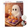 Halloween Pearl Painting Kit Cute Ghost Making Cupcakes Handmade DIY Home Decoration Painting