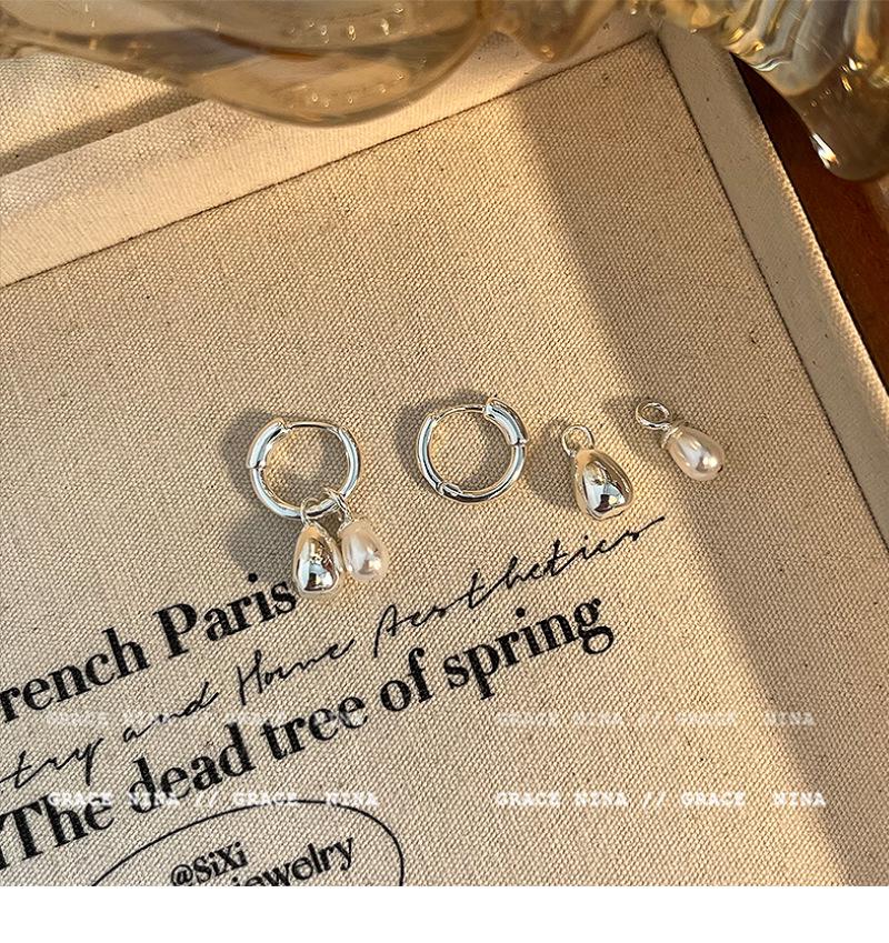 2024 Elegant Pearl Pendant Earrings - Convertible Design, High-End Versatile Style for Women