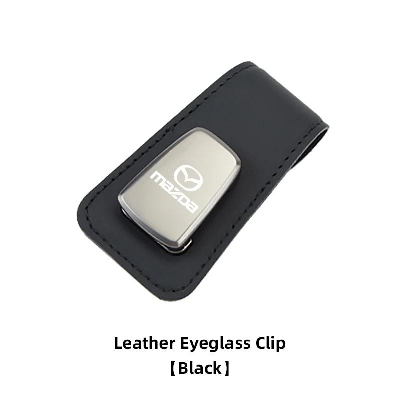 

2025 Горячий Автомобильный Солнцезащитный Козырек Зажим Для Очков Кожаный Магнитный Держатель Для Хранения Для Mazda CX7 6 CX5 2 CX9 MX3 CX30 3 CX3 BM MX5 Demio GH BK чёрный