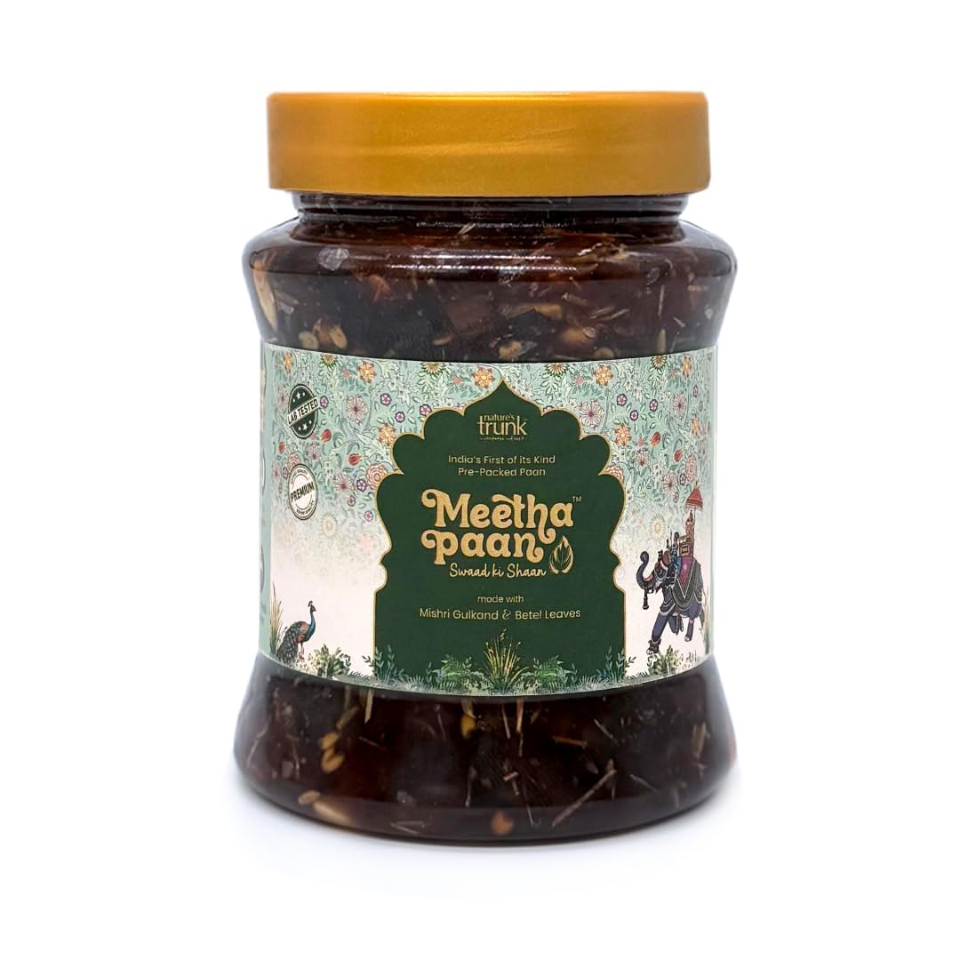 Nature s Trunk Meetha Paan | Sweet Mukhwas | Refreshing Mouth Freshener | Lab Tested | Made with Gulkand Mishri, Betel Leaves | Natural Digestive