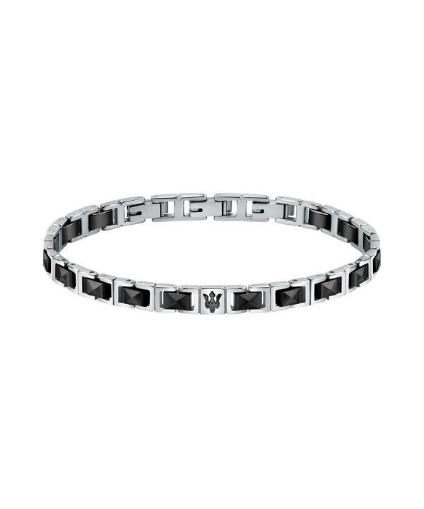 Maserati Jewels Stainless Steel And Ceramic Bracelet JM420ATI07 For Men