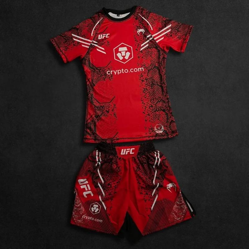 New Octagonal Cage Fighting Night Men s and Children s MMA Loose Breathable Speed Drying Boxing Training Sports Set S