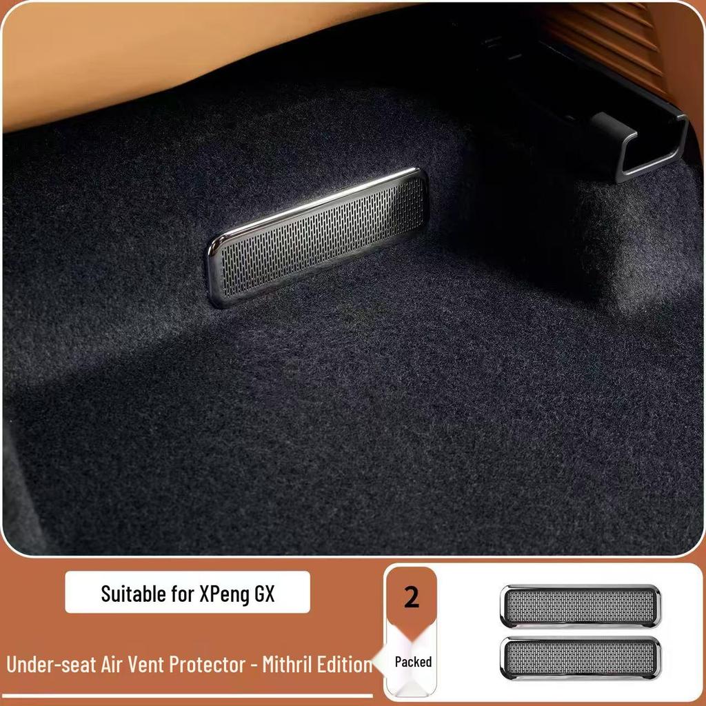 Stainless Steel Speaker Cover for Xiaopeng GX Car - Dust-Proof Interior Decoration