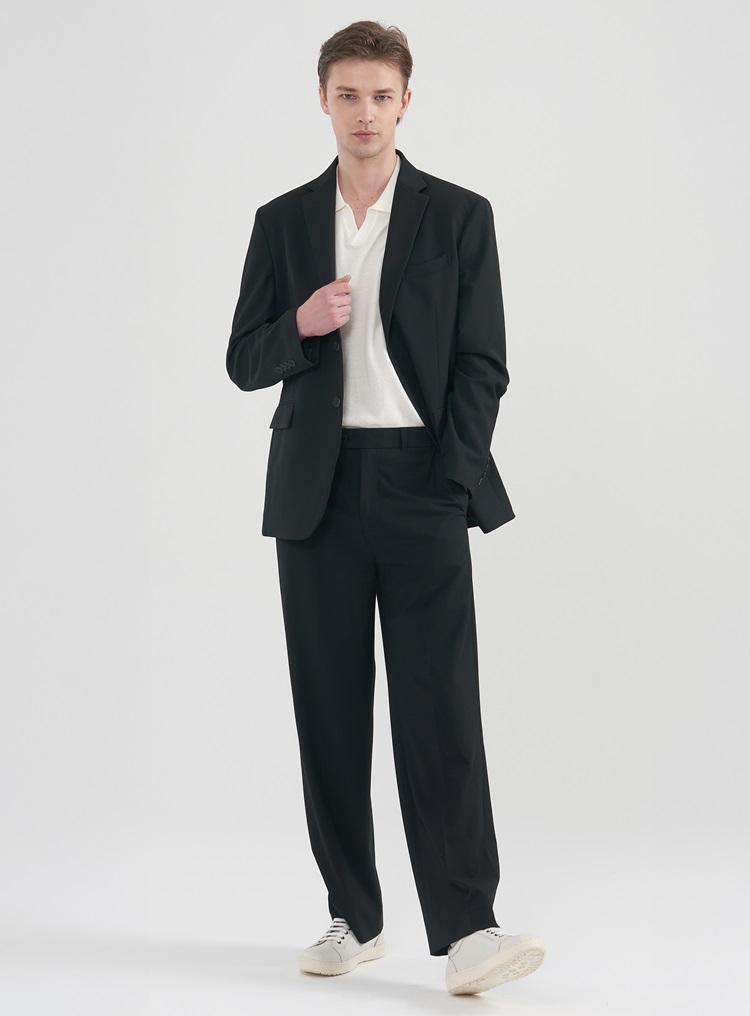 Comspace1980 [M~5Xl] Comfort Semi-Overfit Blazer_Black