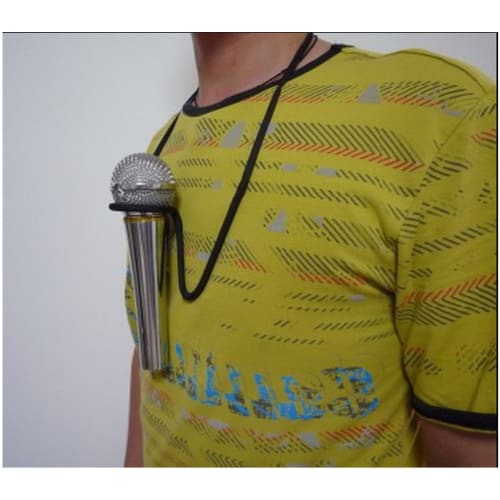 

Microphone stand, neck microphone holder, great for seminars, live performances, speeches, events, emceeing, karaoke, and more. Also great for live br
