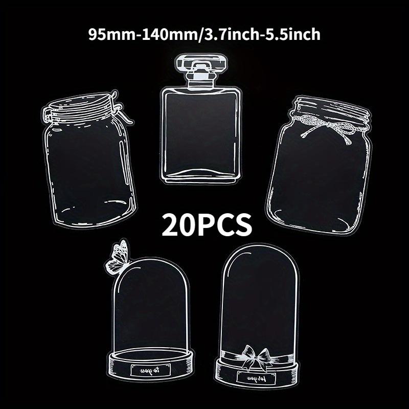 Dried Flower Bookmark Set Handmade Diy Material Embossed Transparent Bottle Specimen Spring Memorial Gift Creative Handmade Bookmark for Students