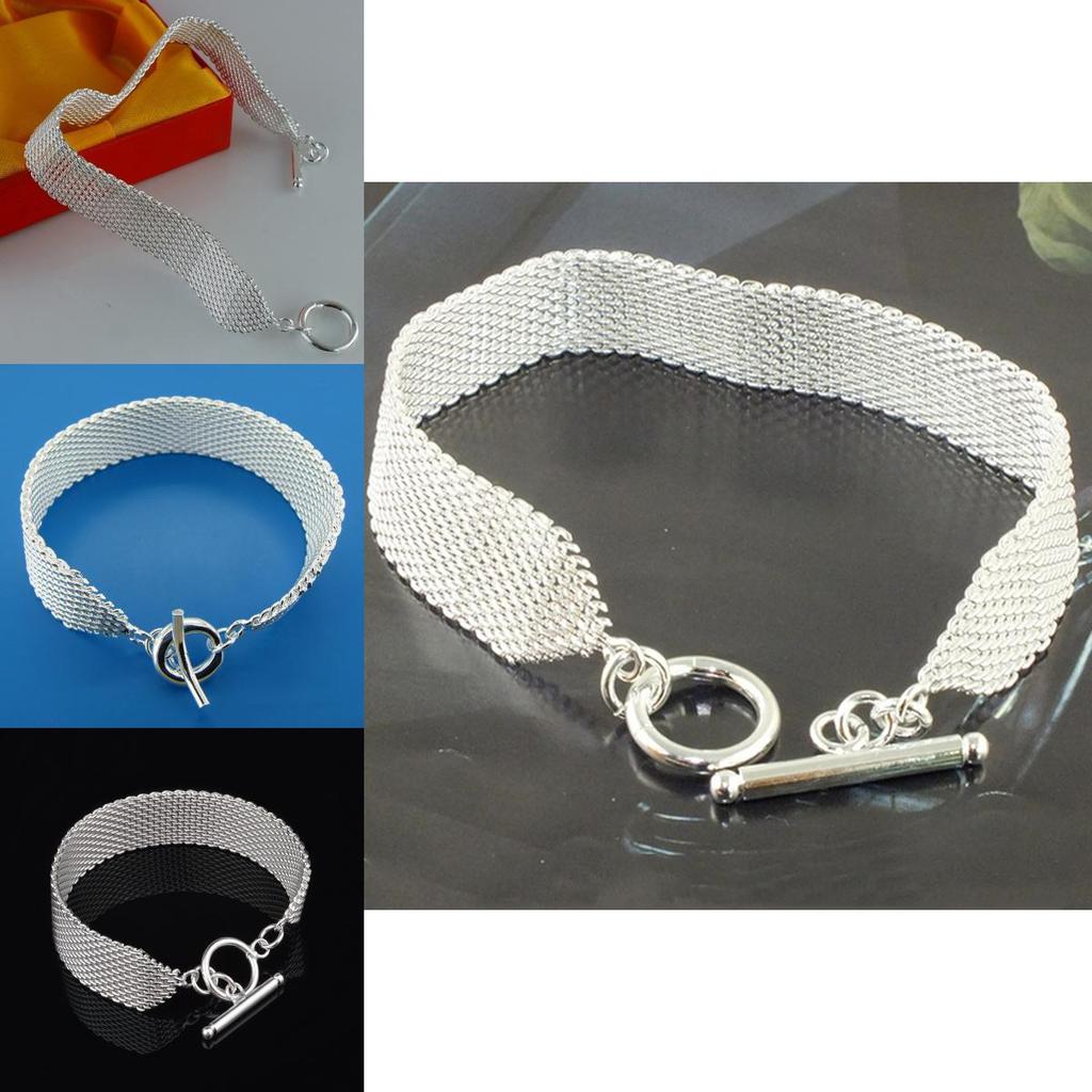 Vielseitiger und hochwertiger Schmuck Neuheiten Sterling Silber Breiter Armreif