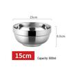 Molona 304 Stainless Steel Double-Layer Insulated Bowls, 10-Pack
