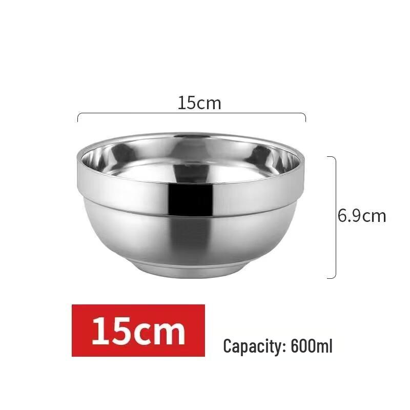 Molona 304 Stainless Steel Double-Layer Insulated Bowls, 10-Pack
