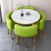 Modern Reception & Meeting Table Set: Office & Leisure Round or Square Dining Table with Chairs.