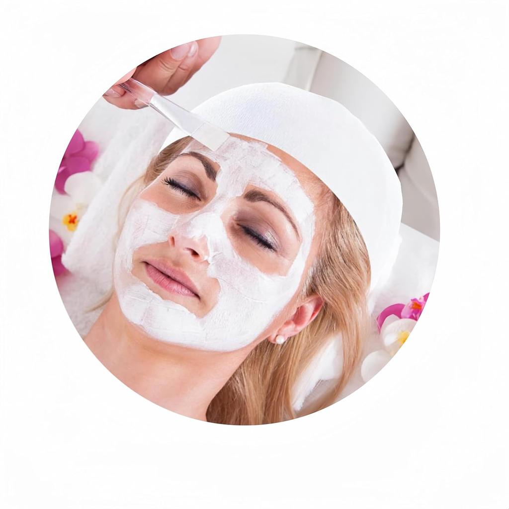 Acycoin2A 100PCS Disposable Stretchable Headband with Closure for Spa Facial Treatment Non-Woven Individually Wrapped Hair Wrap