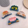 Starfish and Shell Hair Clip,Acetate Hair Claw,Small Hair Clips for Women