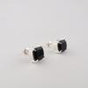 Black Onyx Gemstone 925 Sterling Silver Handmade Jewelry Cushion Earring 1" Gift For Women EE-181-15