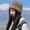 Mountaineering cold hat women's season skiing climbing wool hat outdoor warm knitted ear protection small knitted hat