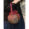 Handmade high-end goods~ Intangible Cultural Heritage fragrant cloud yarn silk national style lantern bag new Chinese high-end hand bag niche design