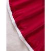 Girls' New Autumn and Winter Christmas Fashion Set Plush Jacket + Velvet Strap Skirt Two-piece, Perfect for Outdoor