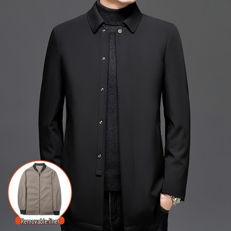 Men's Winter Coat with Detachable Liner: Insulated Jacket for All Ages
