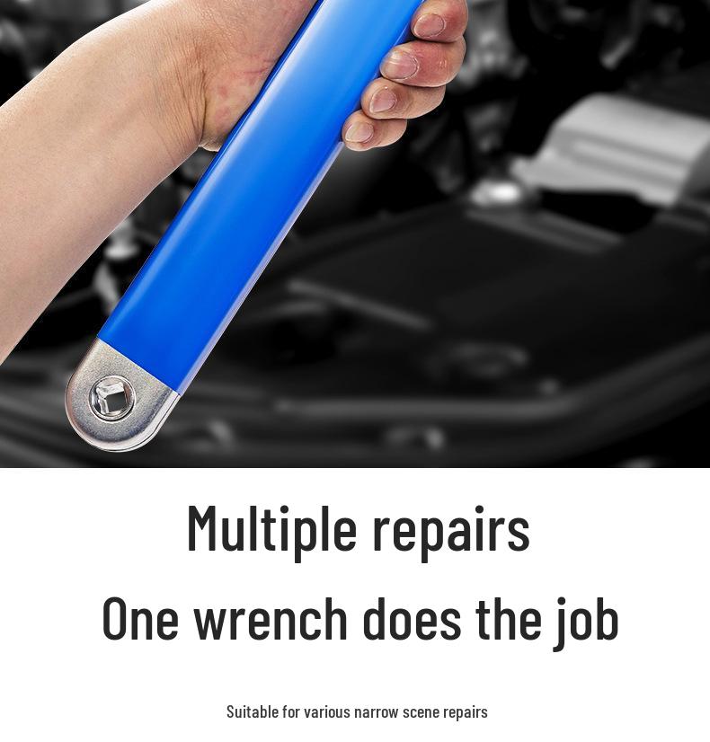 Clé à cliquet d'extension universelle réglable à double extrémité