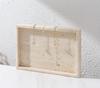 Nordic Beige Travertine Marble Tray: Light Luxury Entrance Hall Decoration & Jewelry Storage Ornament