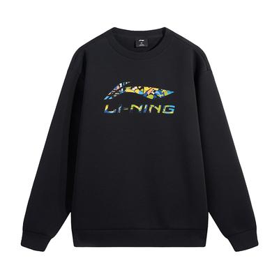 Li-Ning Fashionable Lightweight Comfortable Soft Skin-Friendly Versatile Sweatshirt Unisex Sweatshirt AWDVH35-1