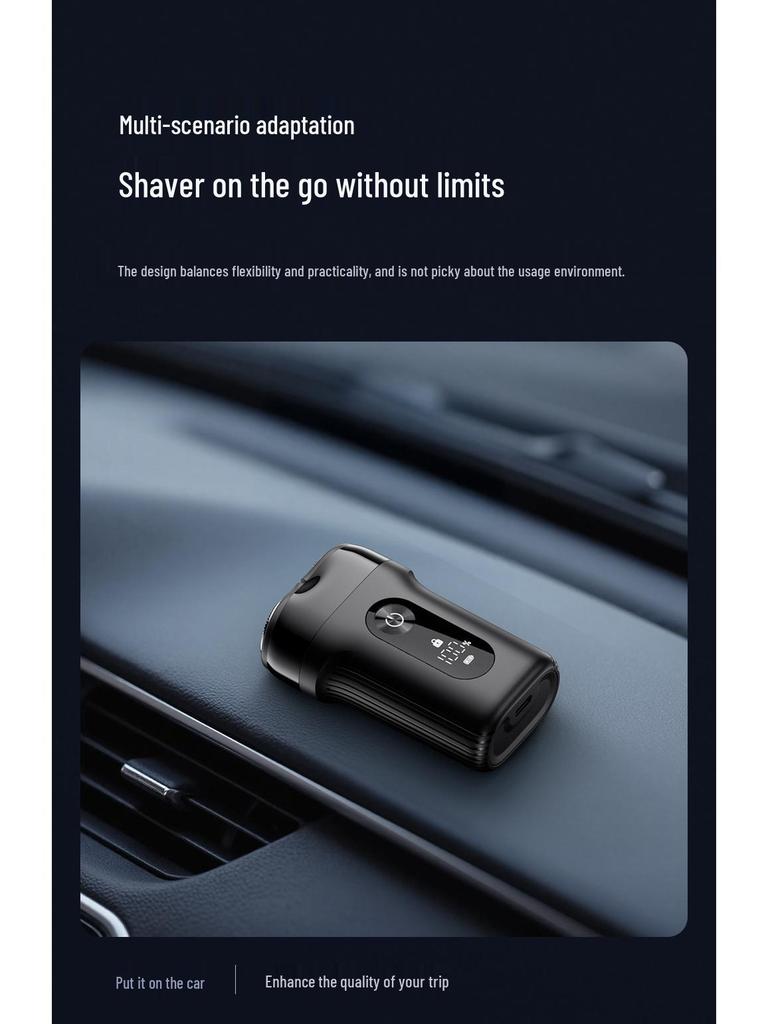 2026 Magnetic Electric Shaver with Washable Blade - Portable Men's Travel Size