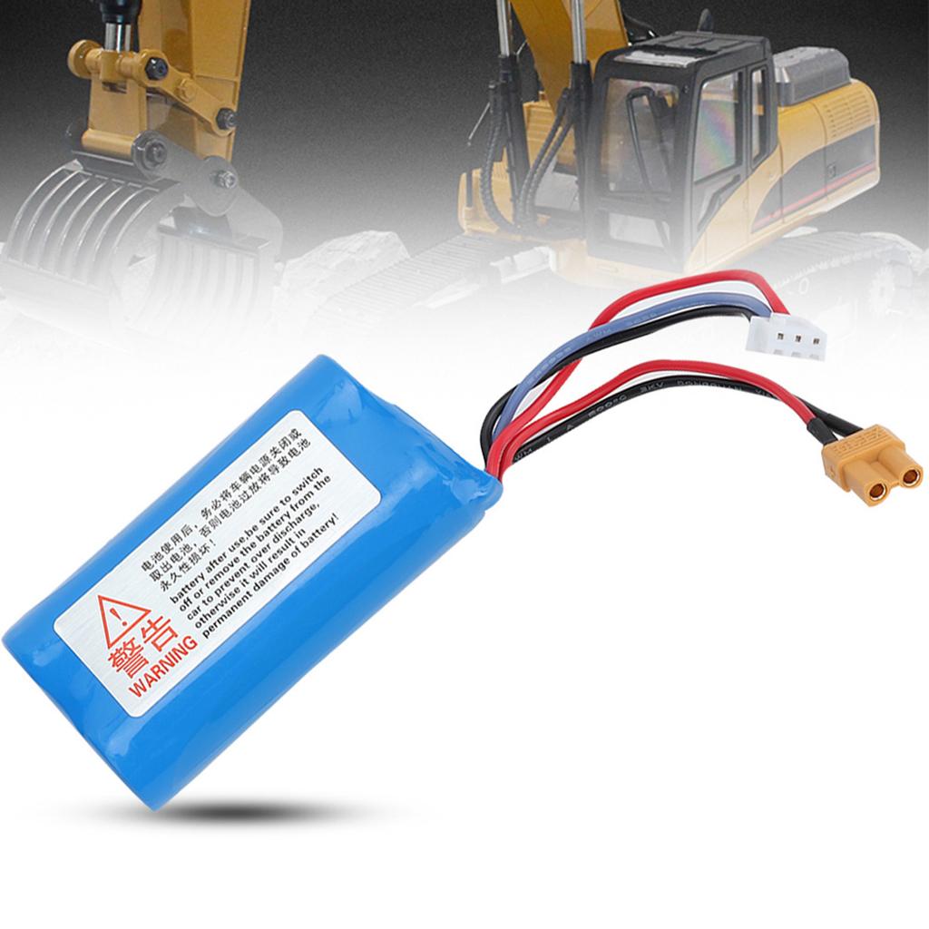 RC Car Lithium Battery, RC Car Lithium Battery Accessory Replacement for Excavator Engineering Vehicle