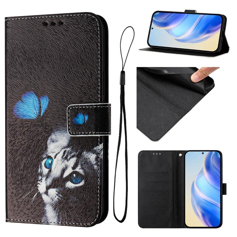 Flip Leather Case For Fundas Honor 200 Smart Case Cartoon Pattern Wallet Cover for Honor 200 Smart Honor200 Pro 200 Lite Coque
