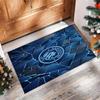 Manchester City Printed Flannel Area Rug Non Slip Soft Polyester Floor Carpet Indoor Decor Mat for Bedroom Living Room Sofa