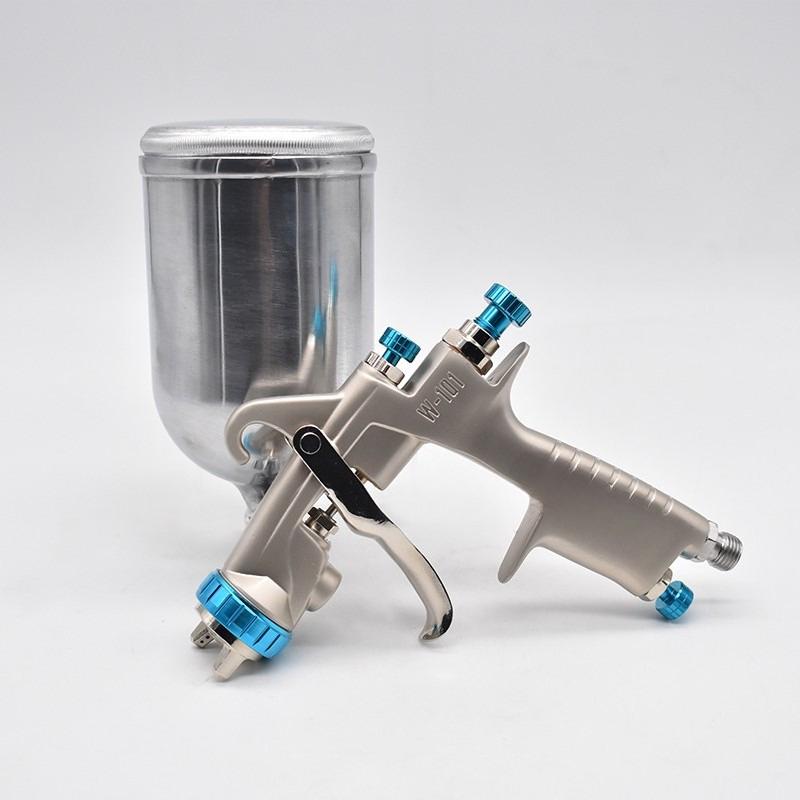 1.0/1.3/1.5/1.8mm High Quality W101 High Pressure Spray Gun 400CC Large Capacity Plastic Pot Spraying Equipment